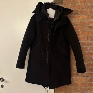 Ten C Suede Parka w/ Removable Liner Black mens large